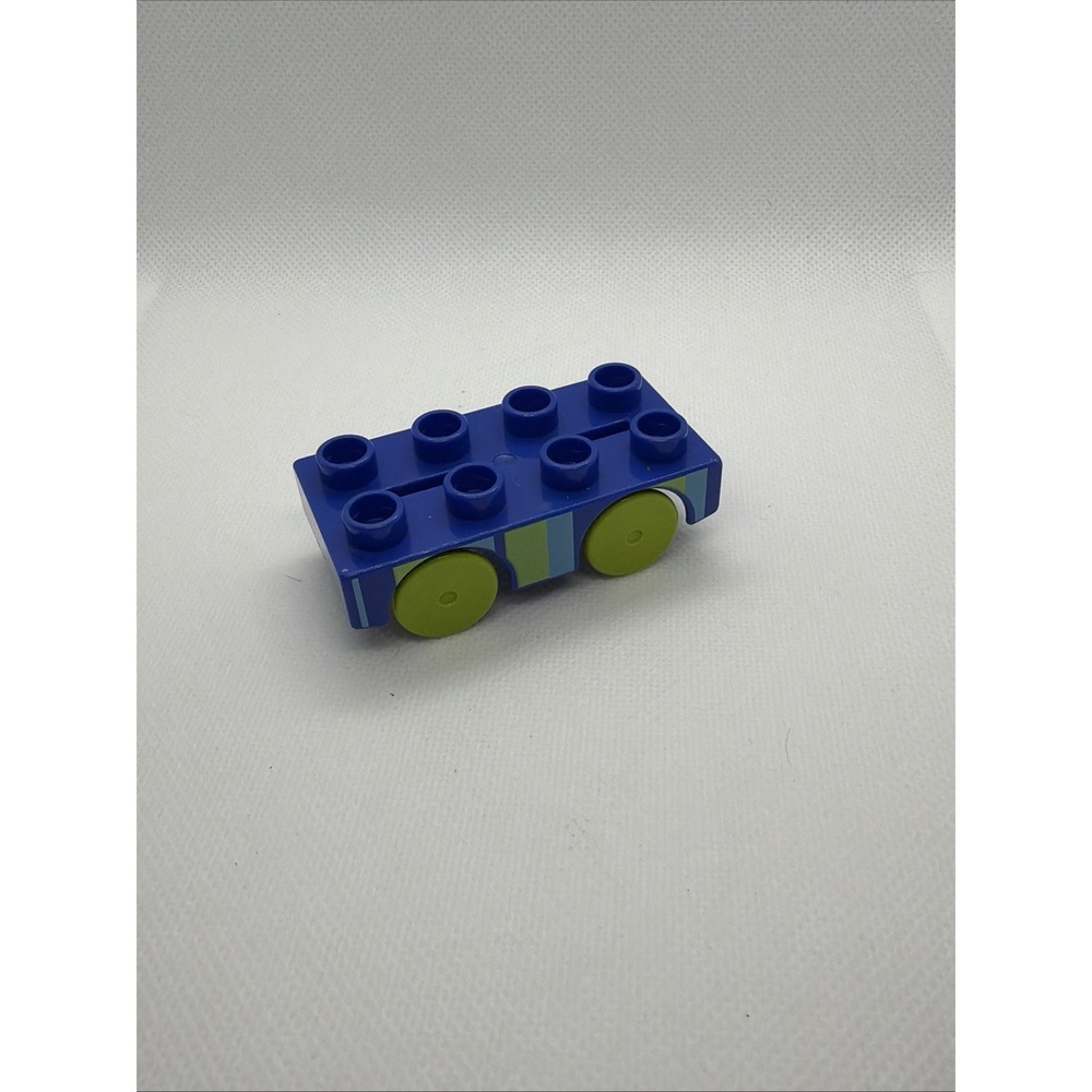 Lego Duplo BLUE WHEEL BASE TRAIN CAR Block w/ Wheels Replacement Coaster Car